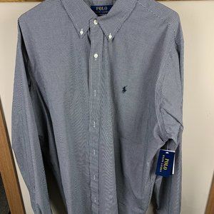 Ralph Lauren Long Sleeve NWT Black and White Check